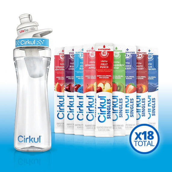 22oz. Plastic Bottle & LifeSip® Fruit Punch G4